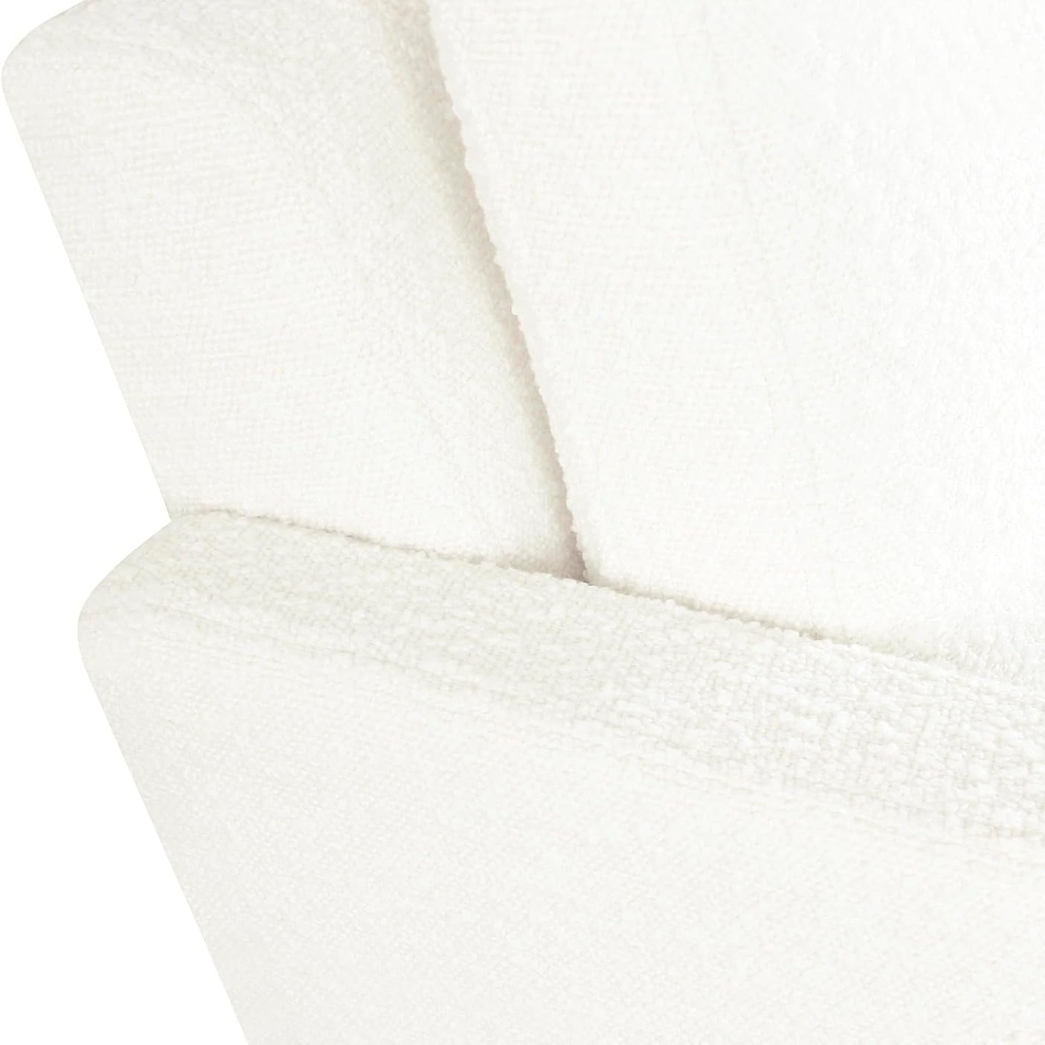 Wood Frame Accent Chair |  Home Decor | Accent Chairs for Living Room & Bedroom - Cream Boucle