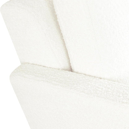 Wood Frame Accent Chair |  Home Decor | Accent Chairs for Living Room & Bedroom - Cream Boucle