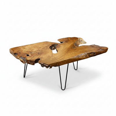 Natural Wood Coffee Table Unique Live Edge Coffee Table for Living Room